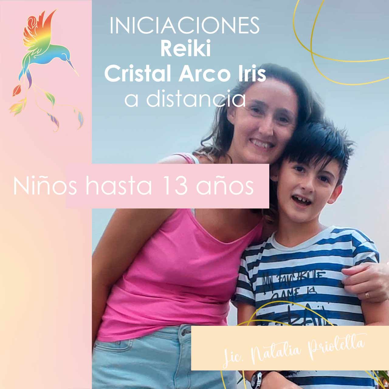 Iniciaciones de Reiki Cristal Arco Iris a distancia Niños hasta 13 años