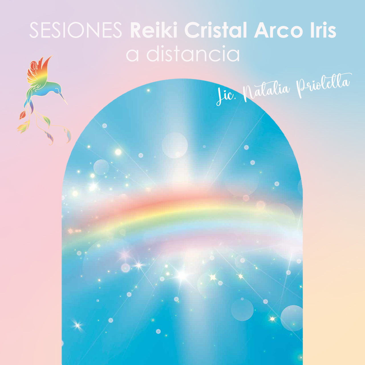 SESIONES Reiki Cristal Arco Iris a distancia